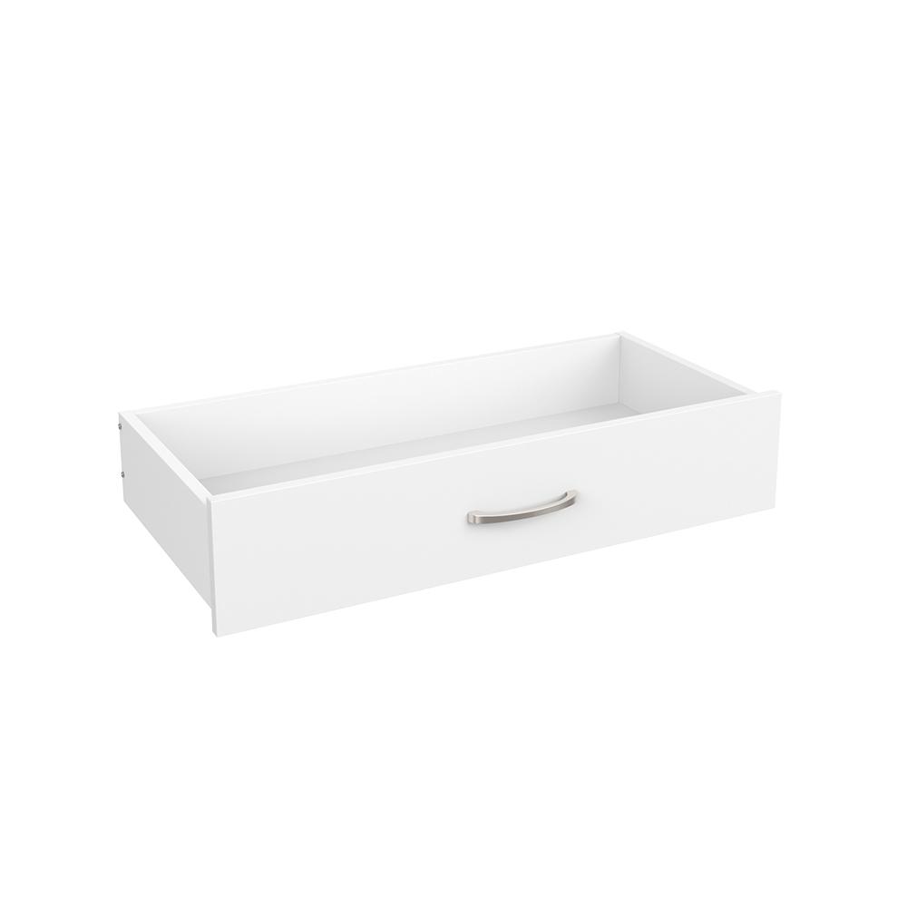 ClosetMaid Easentials 6 in. H x 30 in. W White Melamine Casual Drawer ...