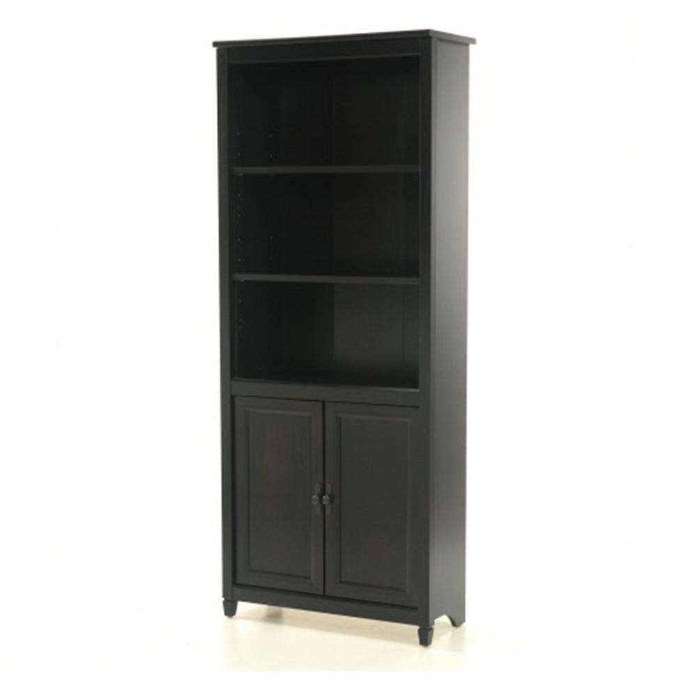 Sauder Edge Water Estate Black Storage Open Bookcase 409046 The 4 Sauder Edge Water Estate Black Storage Open Bookcase