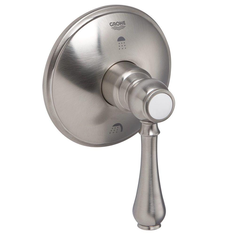 GROHE Geneva SingleHandle 3Port Diverter Valve Trim Kit with Lever