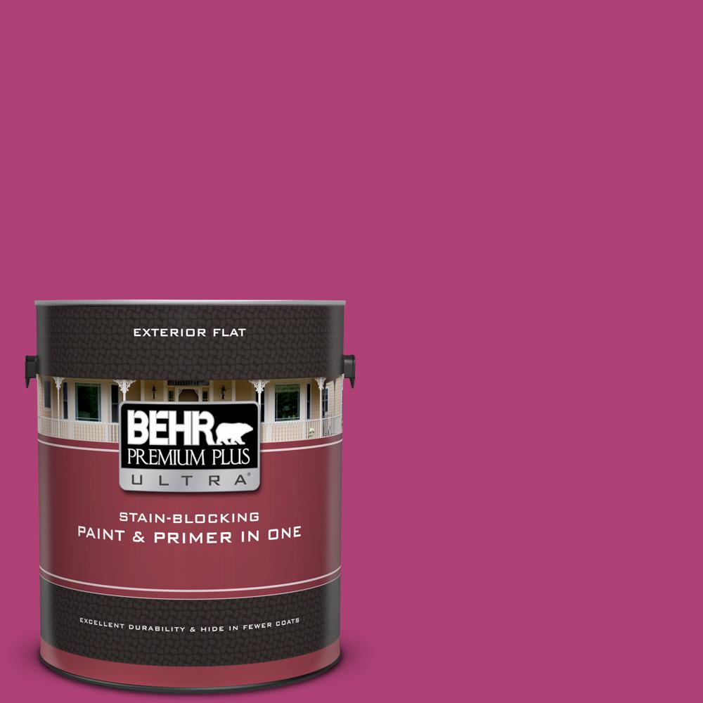 Behr Premium Plus Ultra 1 Gal 100b 7 Hot Pink Flat Exterior Paint 100b 7 Hot Pink Flat Exterior Paint