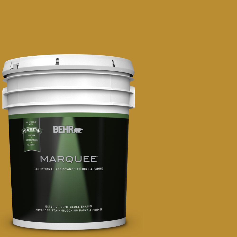 BEHR MARQUEE 5gal. 360D7 Brown Mustard SemiGloss Enamel Exterior
