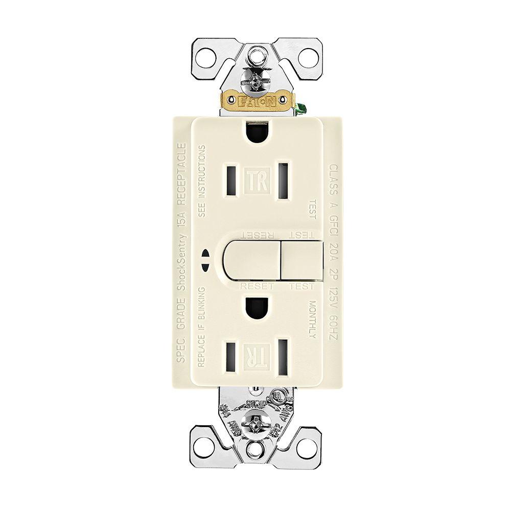 Eaton Aspire GFCI Self-Test 15A -125V Tamper Resistant Duplex ...