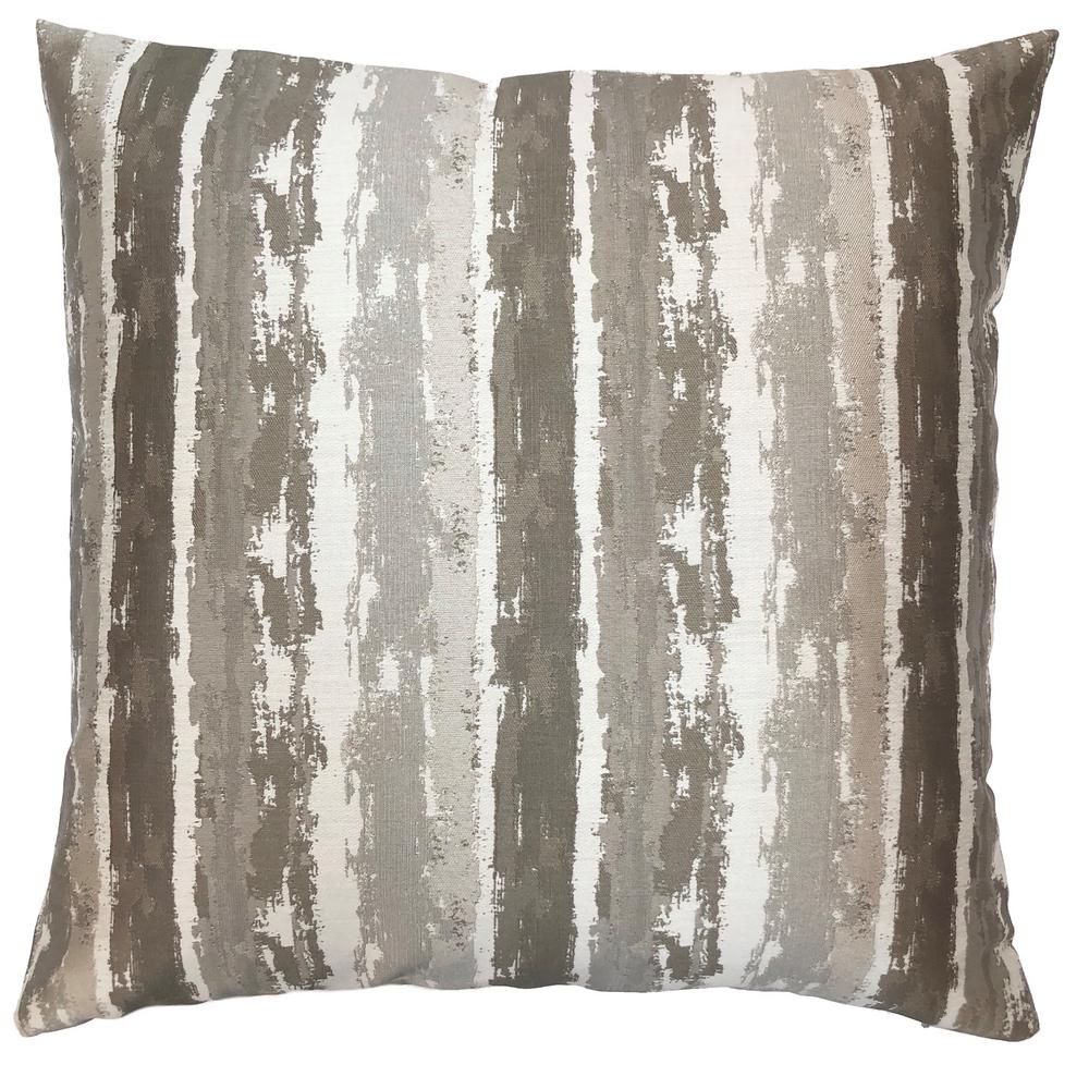 Armen Living Murray Stone Stripes Down 20 In X 20 In Throw