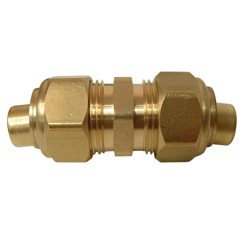 Everbilt LeadFree Brass Compression Union 1/2 in.800939 The Home Depot