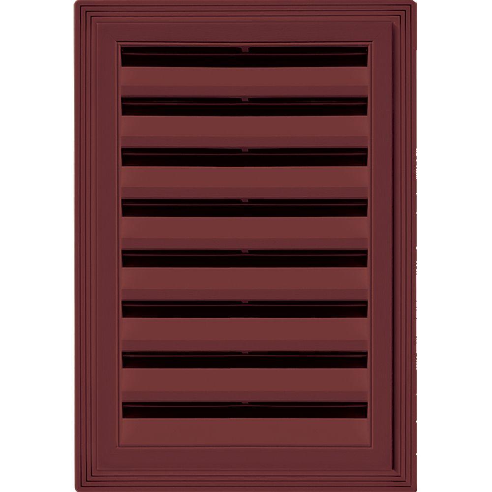 Builders Edge 12 in. x 18 in. Rectangle Gable Vent 078 Wineberry120061218078 The Home Depot