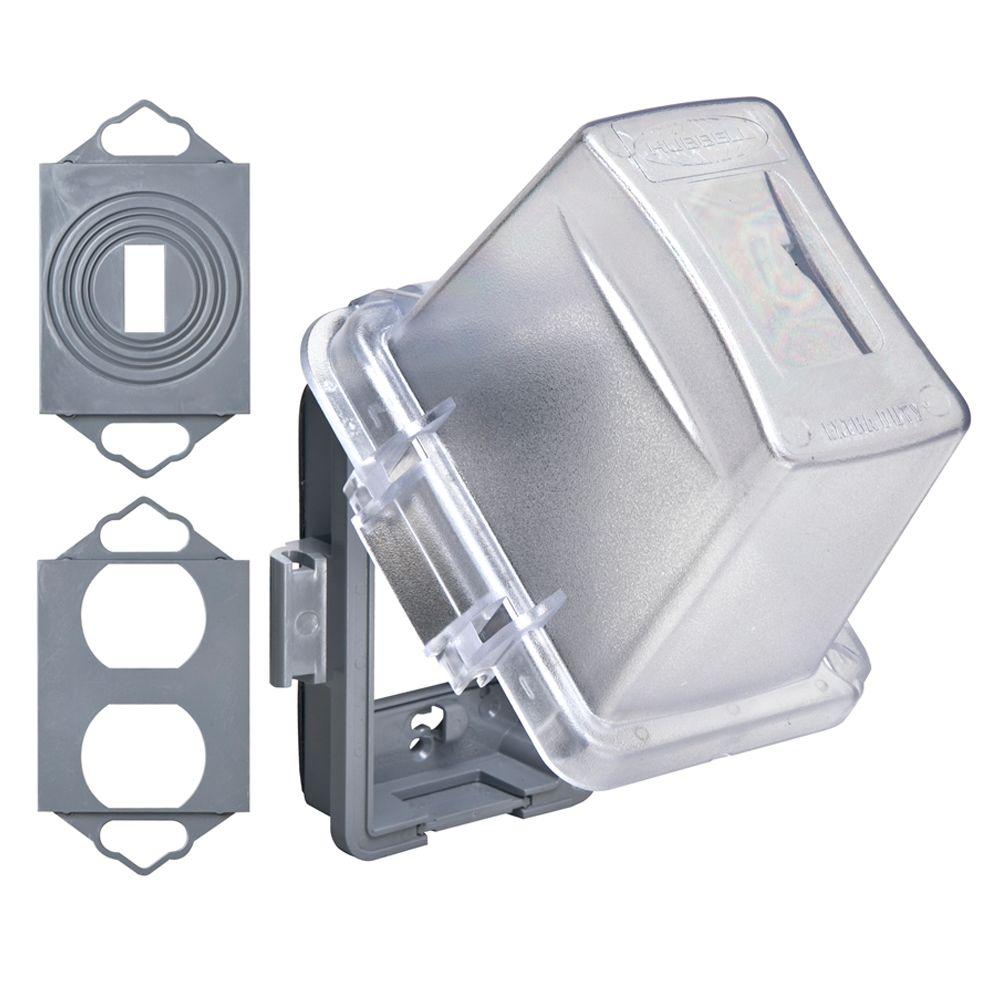 INTERMATIC WP5100C Plastic While In-Use Extra Duty Vert//Horz Mount Clear Pk Of 2