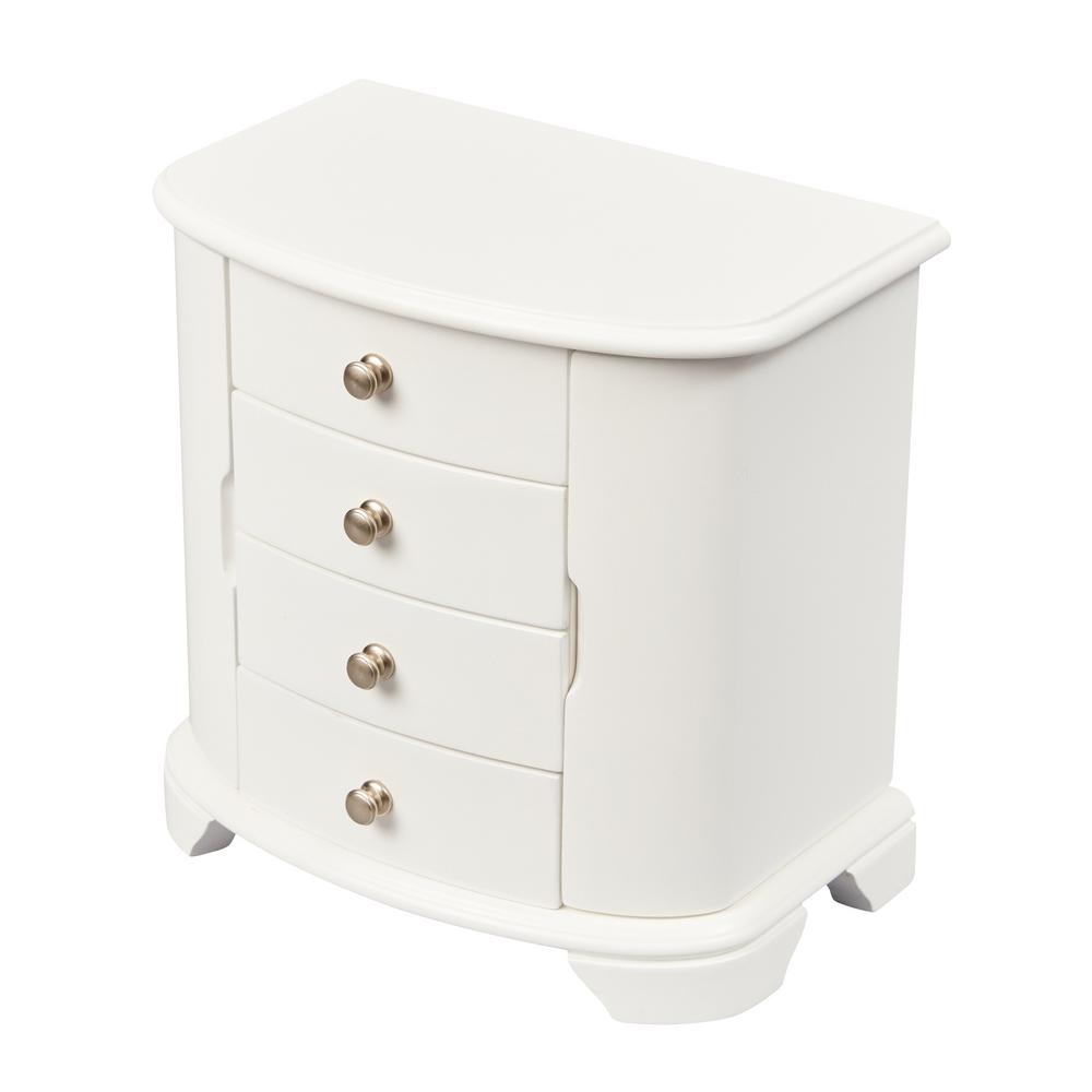 white jewelry chest