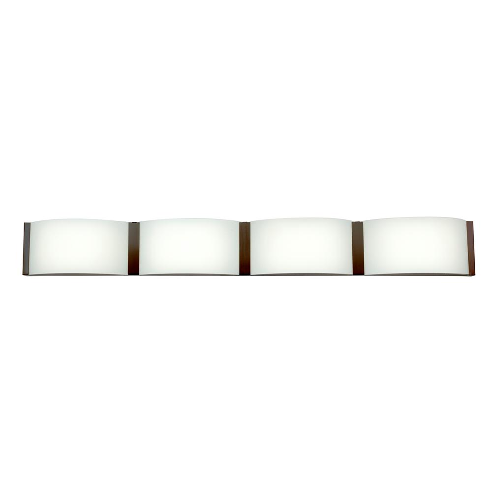 Access Lighting Wave 36 In 8 5 Watt Bronze Integrated Led Bath Light With Opal Shade Access Lighting Wave 36 In 8 5 Watt Bronze Integrated Led Bath Light With Opal Shade