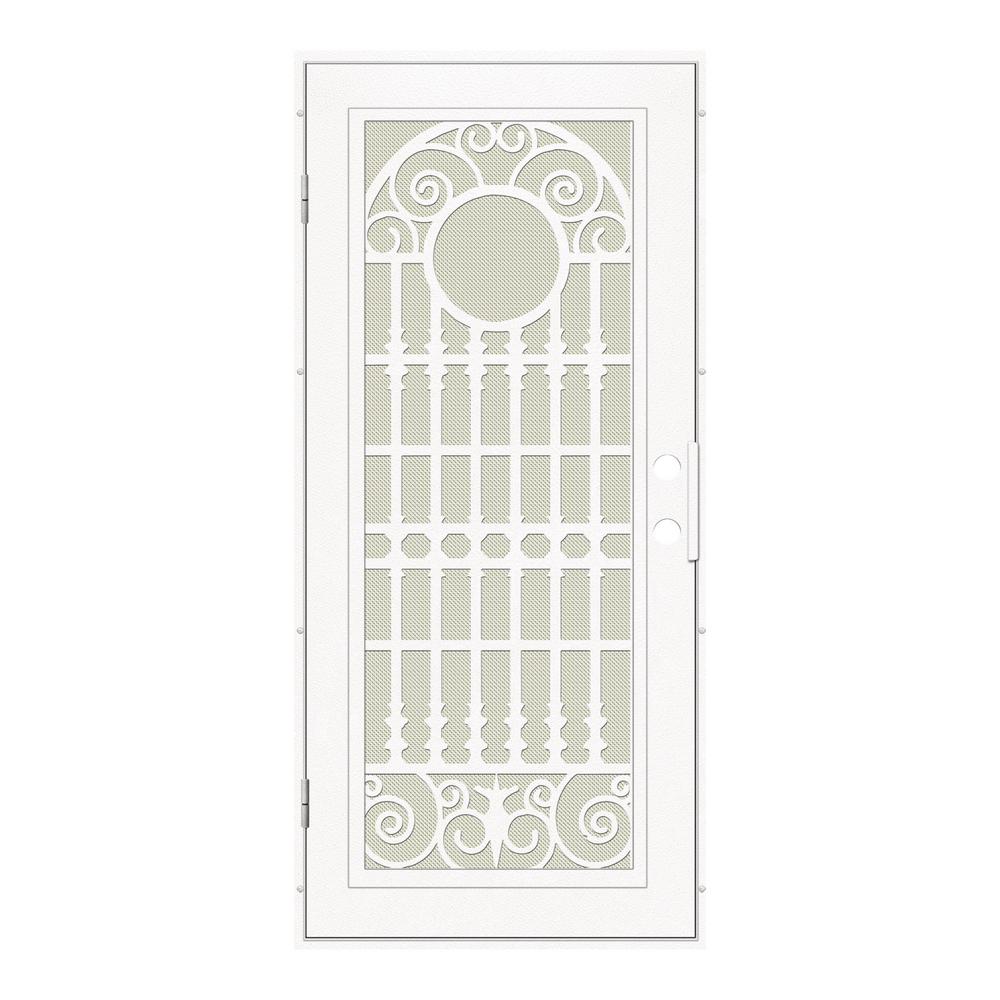 Unique Home Designs 30 In X 80 In Plain Bar White Left Hand