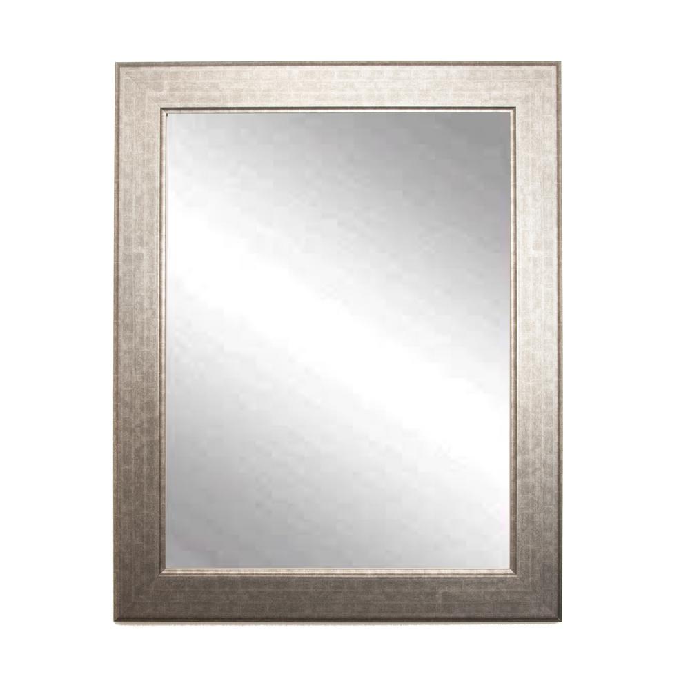 BrandtWorks Silver Studio Wall Framed MirrorAV14MED The Home Depot
