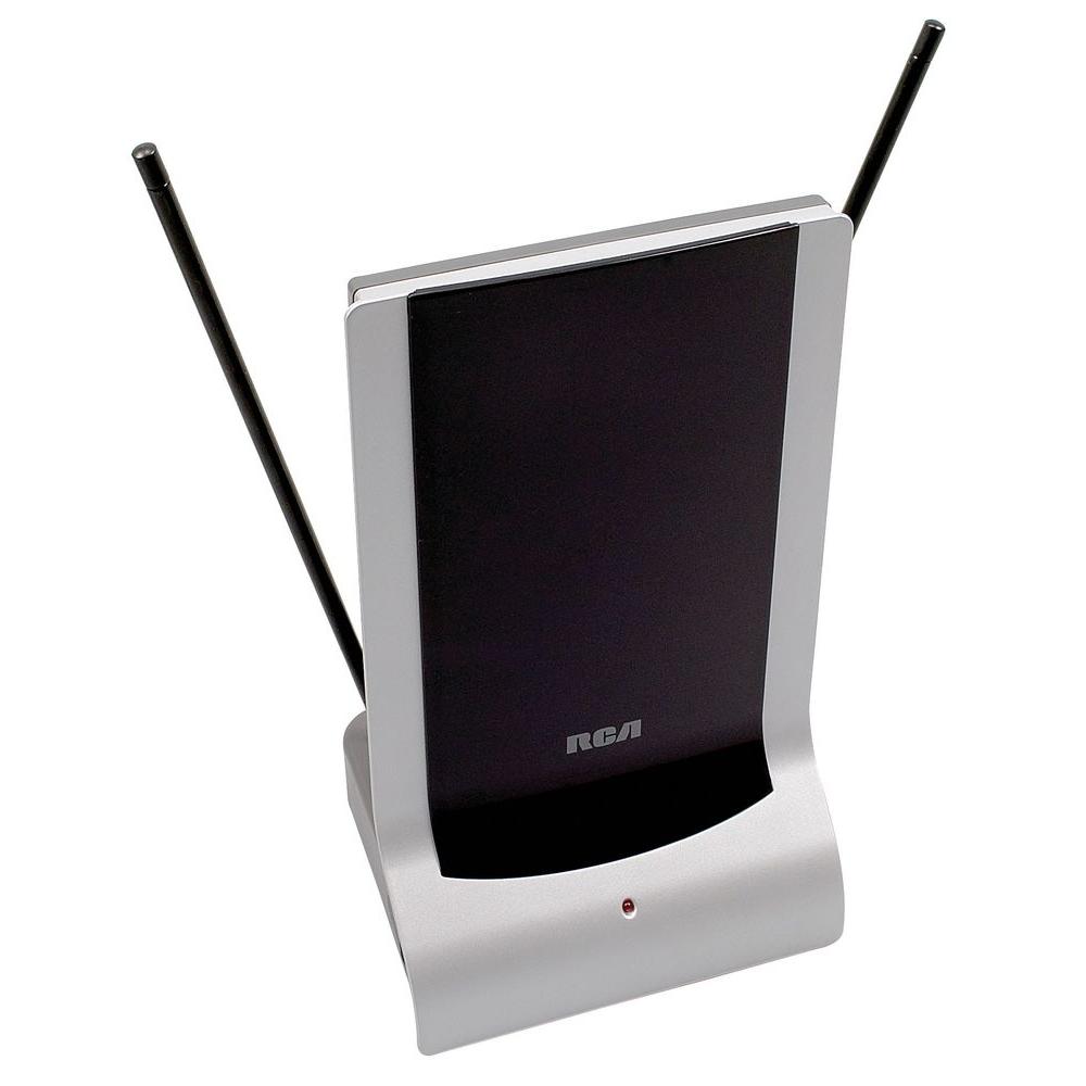 thumbnail image 2 of RCA Amplified Indoor HDTV Antenna – 55 Mile Range, Multi-Directional, Flat (ANTB55E) – Open Box 2 of 5