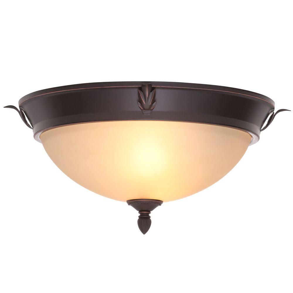 oil rubbed bronze flush mount kitchen light