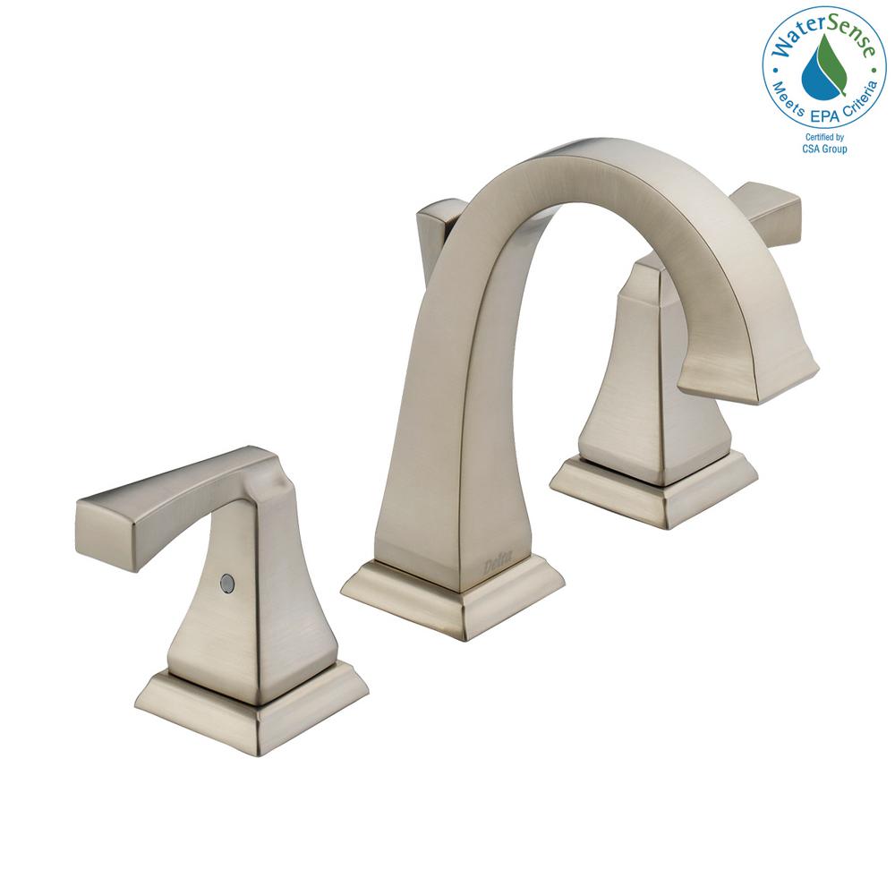 Delta Dryden 8 In Widespread 2 Handle Bathroom Faucet With Metal Drain Assembly Spotshield Stainless 3551lf Sp The Home Depot - Delta Widespread Bathroom Faucet Delta Dryden 8 In Widespread 2 Handle Bathroom Faucet With Metal Drain Assembly Spotshield Stainless 3551lf Sp The Home Depot - Delta Widespread Bathroom Faucet