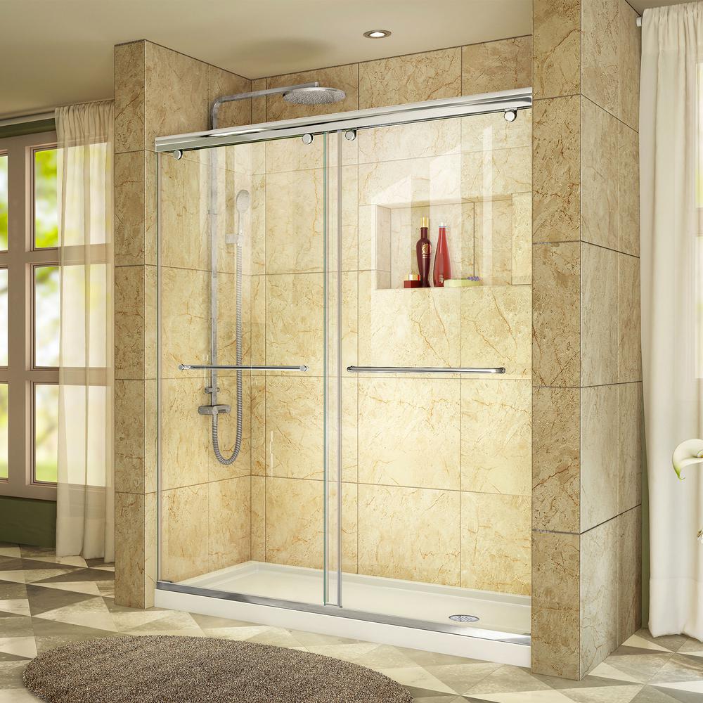 Dreamline Charisma 30 In X 60 In X 78 75 In Semi Frameless