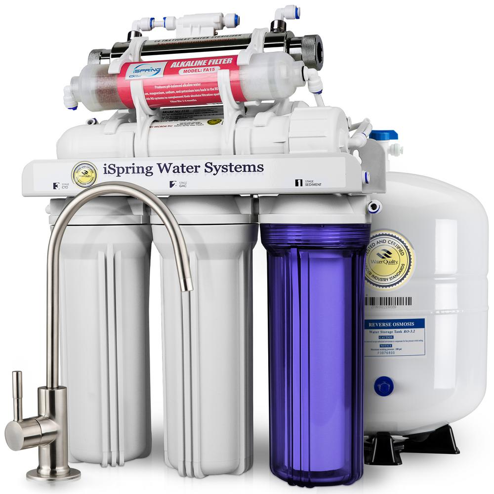 ISPRING DELUXE UnderSink 7Stage Reverse Osmosis Drinking Water