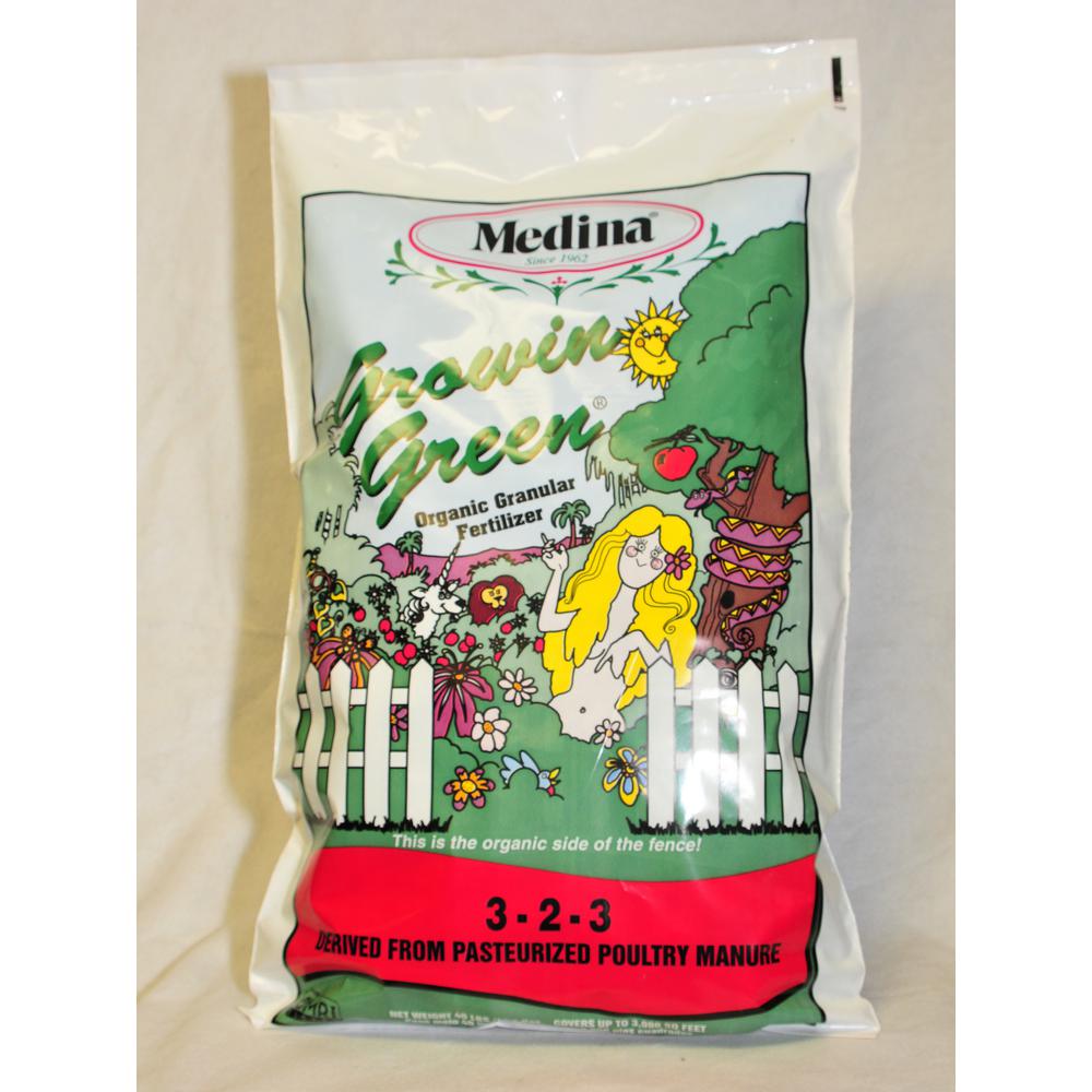 Medina 40 Lbs Growin Green Organic Fertilizer 100046974 The Home Growin Green Organic Fertilizer