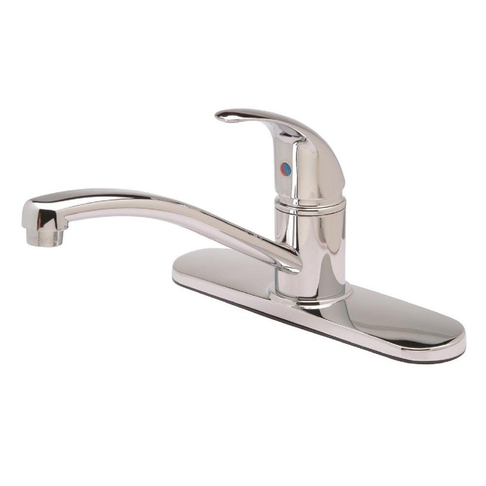 Zurn Single Handle Standard Kitchen Faucet In Chrome