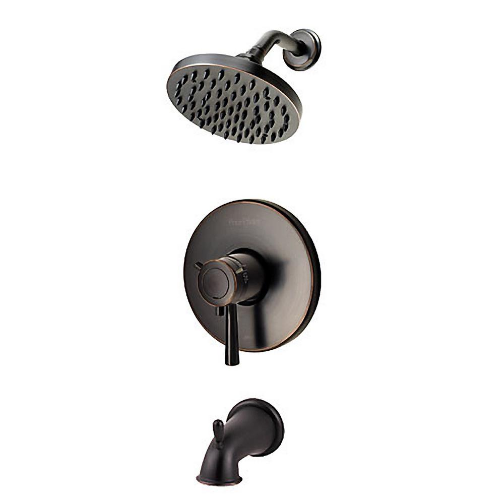 Pfister Thermostatic 1-Handle 1-Spray Shower Trim in Venetian Bronze (Valve Not Included) was $212.01 now $127.21 (40.0% off)