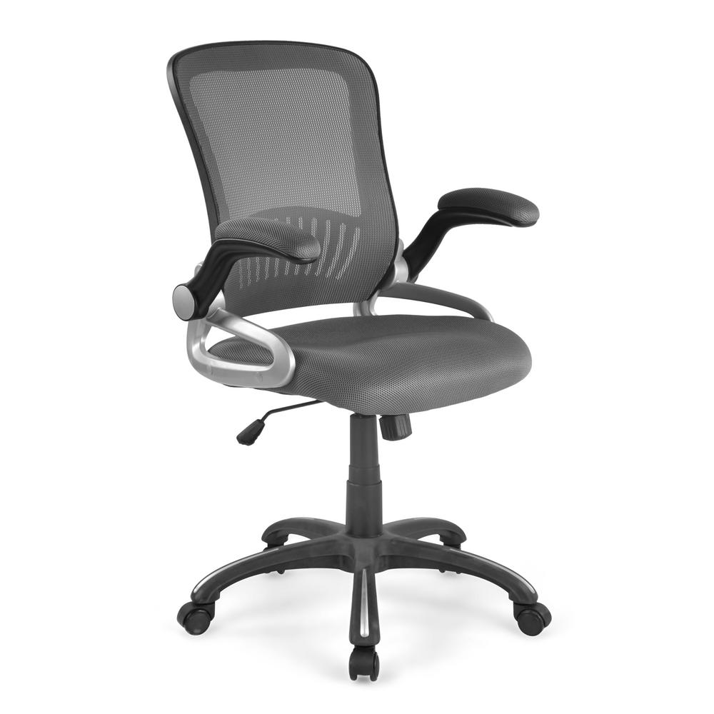 Poly and Bark Grey Hargrove Office Chair EM250GRY The Home Depot