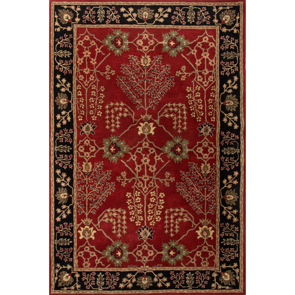Jaipur Living Hand Tufted Red Ochre 5 Ft X 8 Oriental Area Rug - Area Rugs With Red In Them Jaipur Living Hand Tufted Red Ochre 5 Ft X 8 Oriental Area Rug - Area Rugs With Red In Them