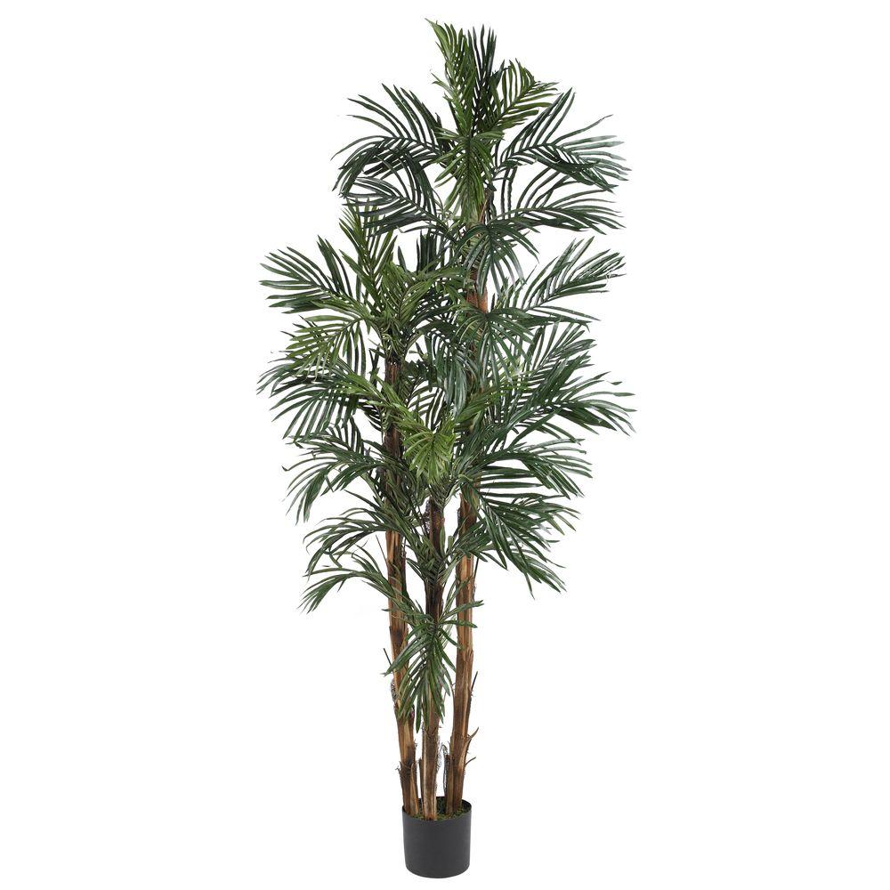 Nearly Natural 6 ft. Robellini Palm Silk Tree5284 The Home Depot