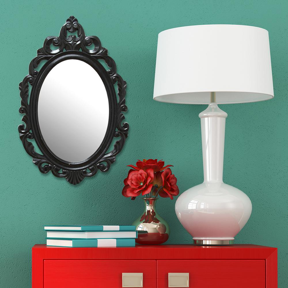 Black Baroque Decorative Mirror Shd0059 The Home Depot Black Baroque Decorative Mirror