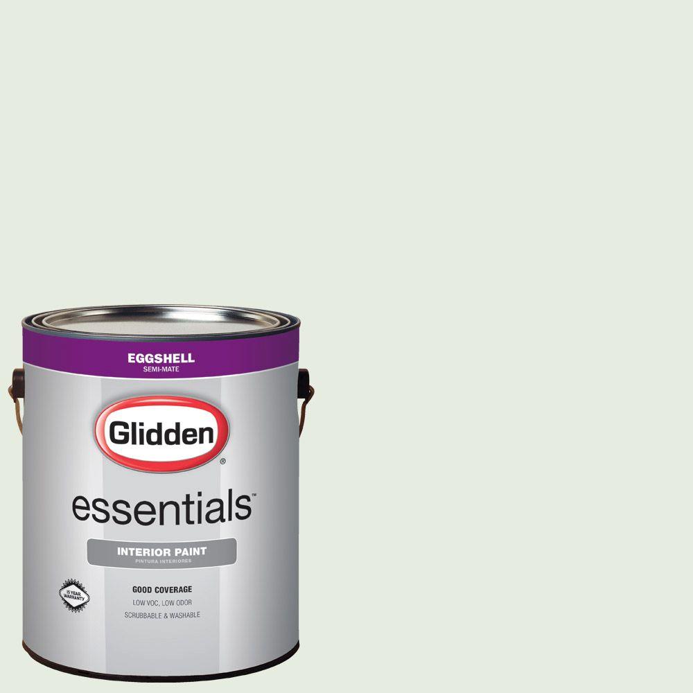 Glidden Essentials 1 Gal Hdgg42u Frosted Mint Green Eggshell Interior Paint