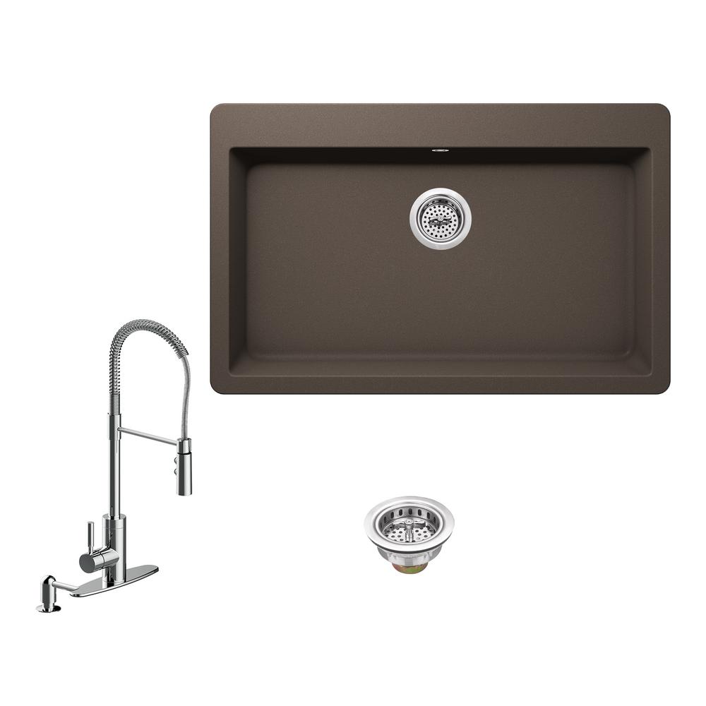 Ipt Sink Company All In One Drop Granite Composite 33 3 Hole Ipt Sink Company All In One Drop Granite Composite 33