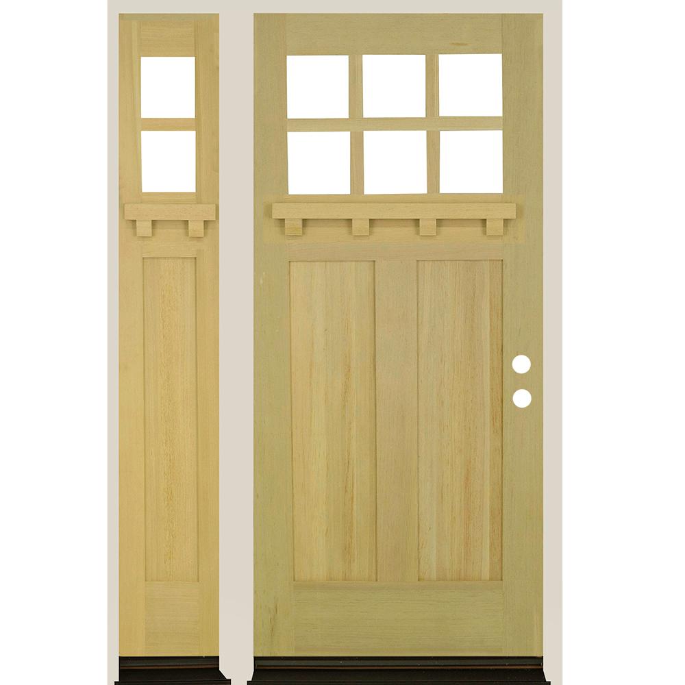 Krosswood Doors 36 in. x 80 in. 6LIte Craftsman Left Hand