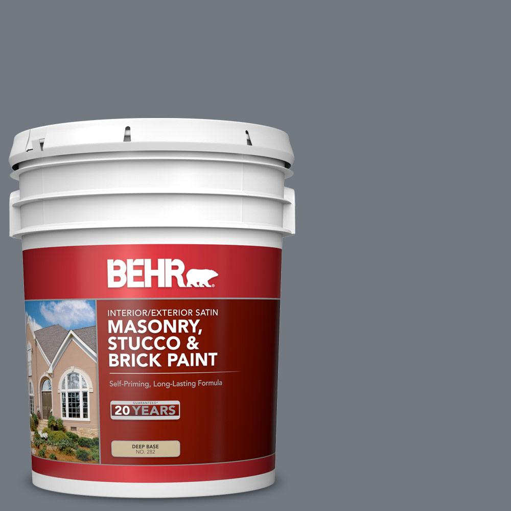 BEHR 5 gal. N5105 Liquid Mercury Satin Interior/Exterior