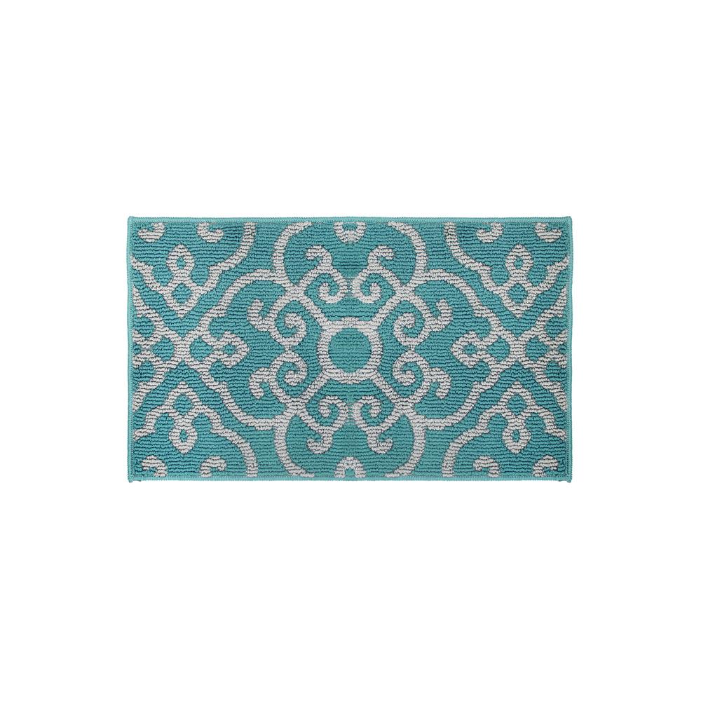 Jean Pierre Nevio Blue Lagoon/Grey 2 ft. x 3 ft. Loop Area RugYMA006434 The Home Depot