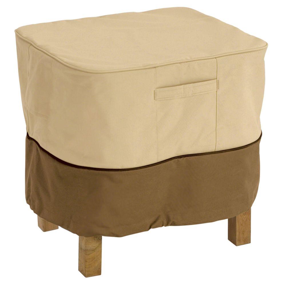 Classic Accessories Veranda Small Square Patio Ottoman Table Cover   Classic Accessories Patio Furniture Covers 70972 64 1000 