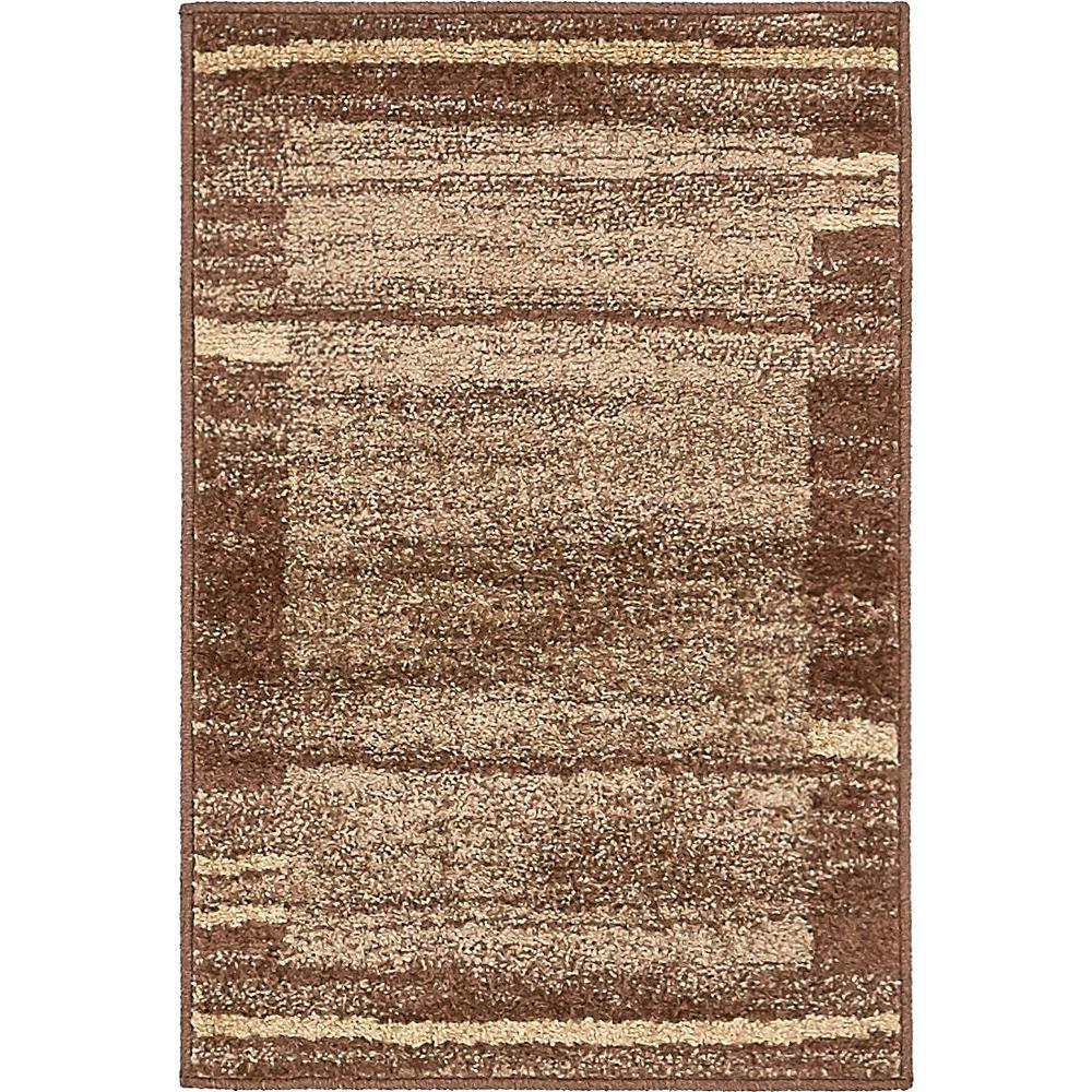 Unique Loom Harvest Brown 2 ft. x 3 ft. Area Rug3138234 The Home Depot