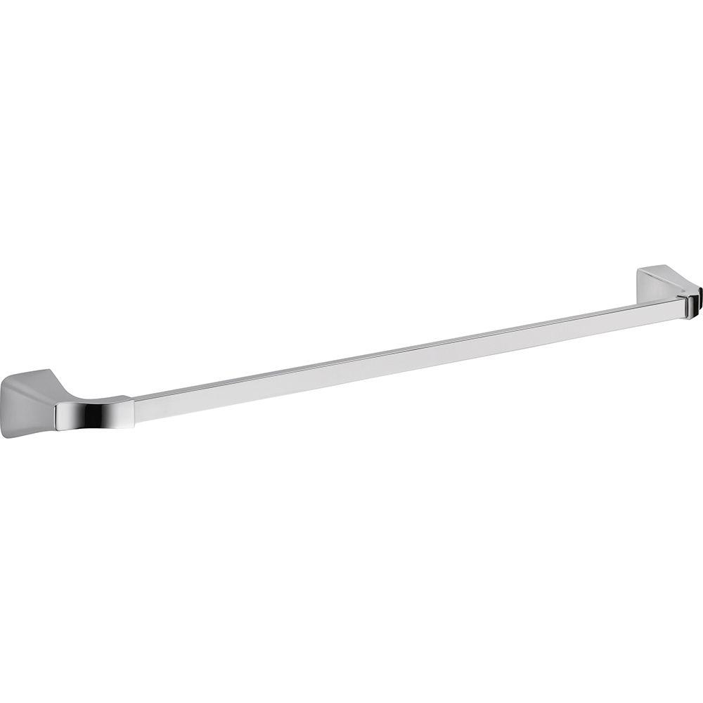 Delta Tesla 30 In Single Towel Bar Chrome 75230 The Home Depot Delta Tesla 30 In Single Towel Bar Chrome