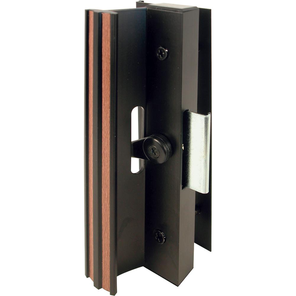 Prime Line Extruded Aluminum Black Sliding Patio Door With Clamp Type Latch C 1006 The Home Depot