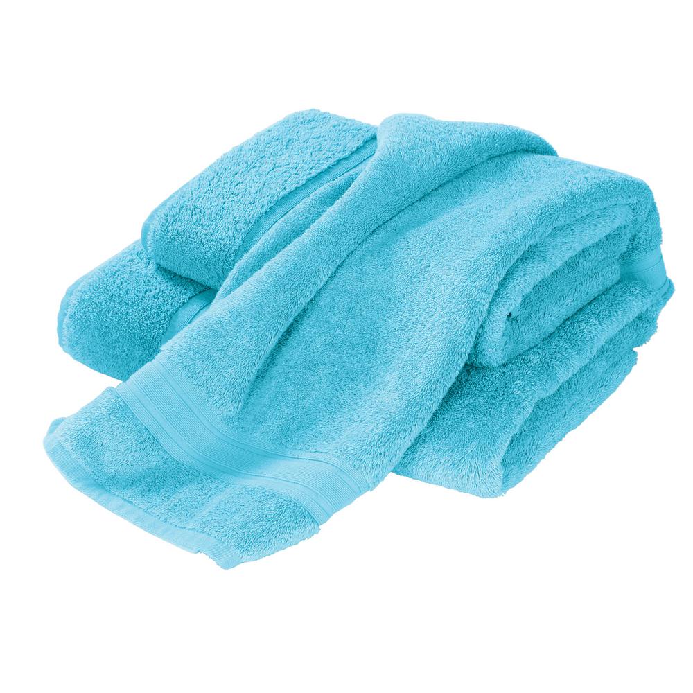 teal blue hand towels