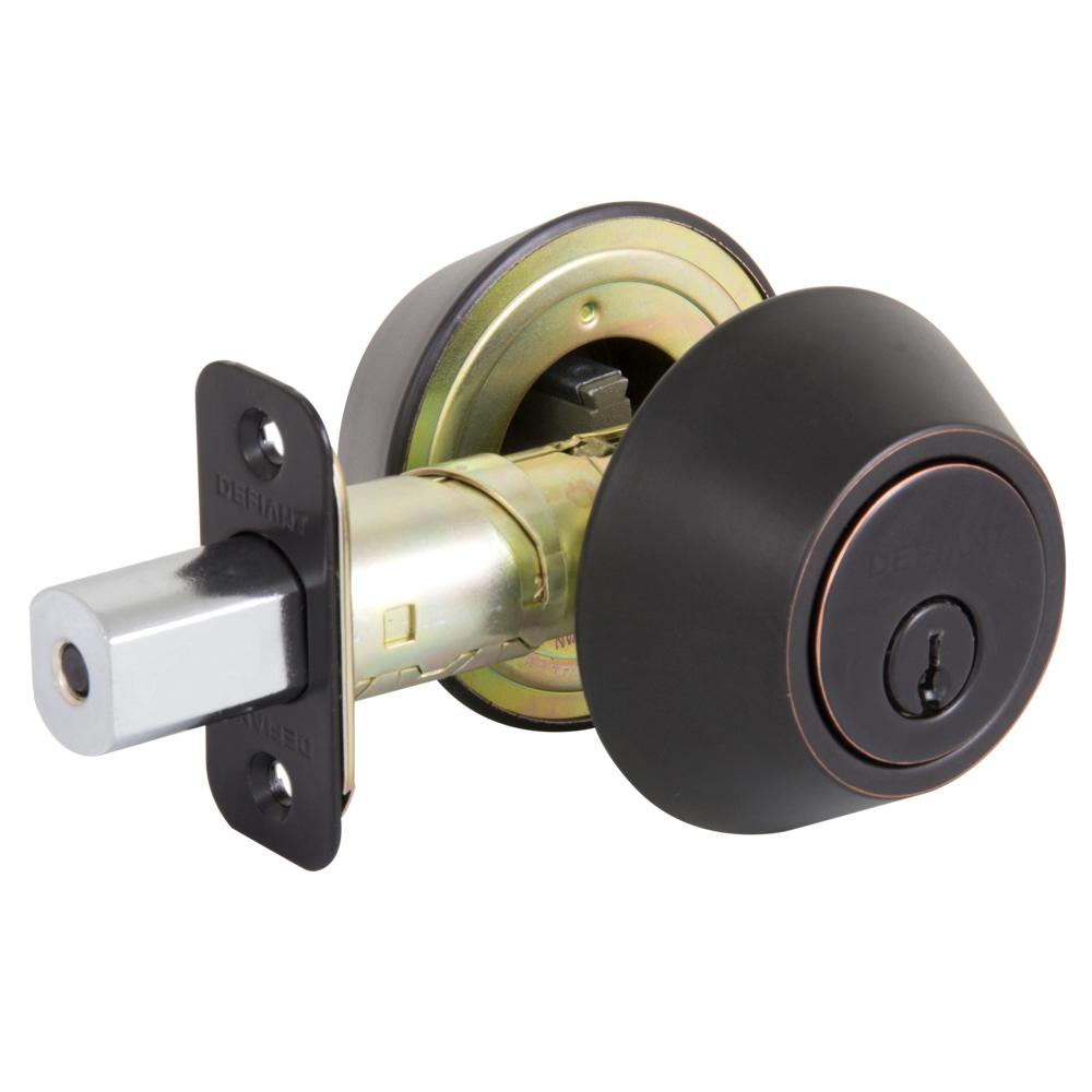 Bronze Double Cylinder Deadbolt Lock Smartkey Entry Lock Replacement