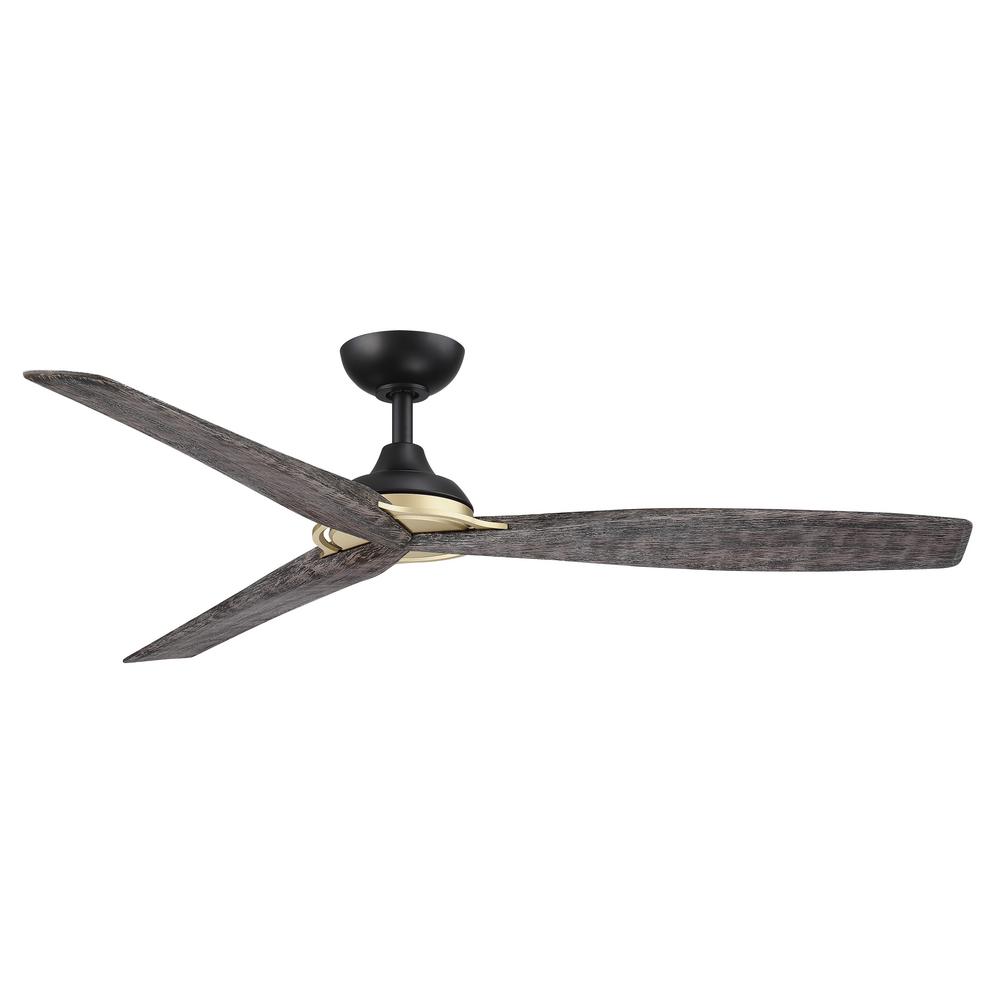 Home Decorators Collection Tryce 56 In Indoor Matte Black Ceiling Fan With Remote Control