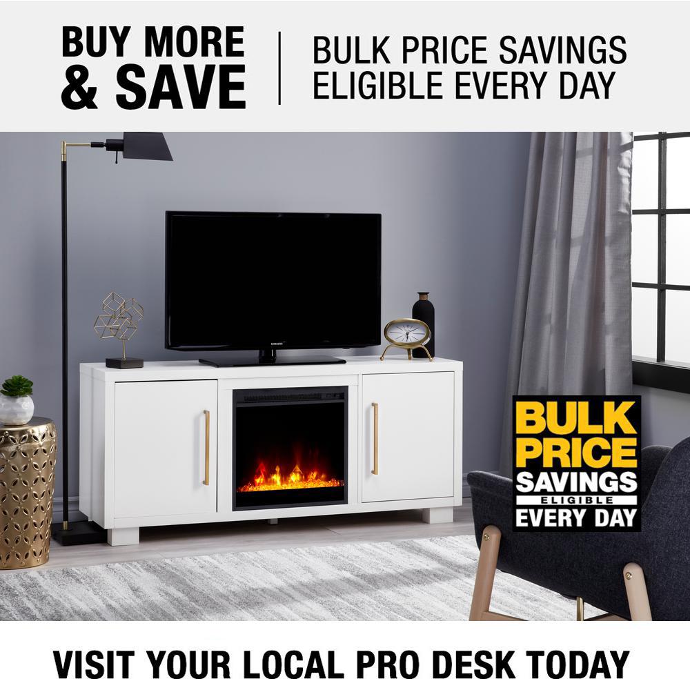 C3 Shelby 55 In Media Console With 18 In Electric Fireplace Tv