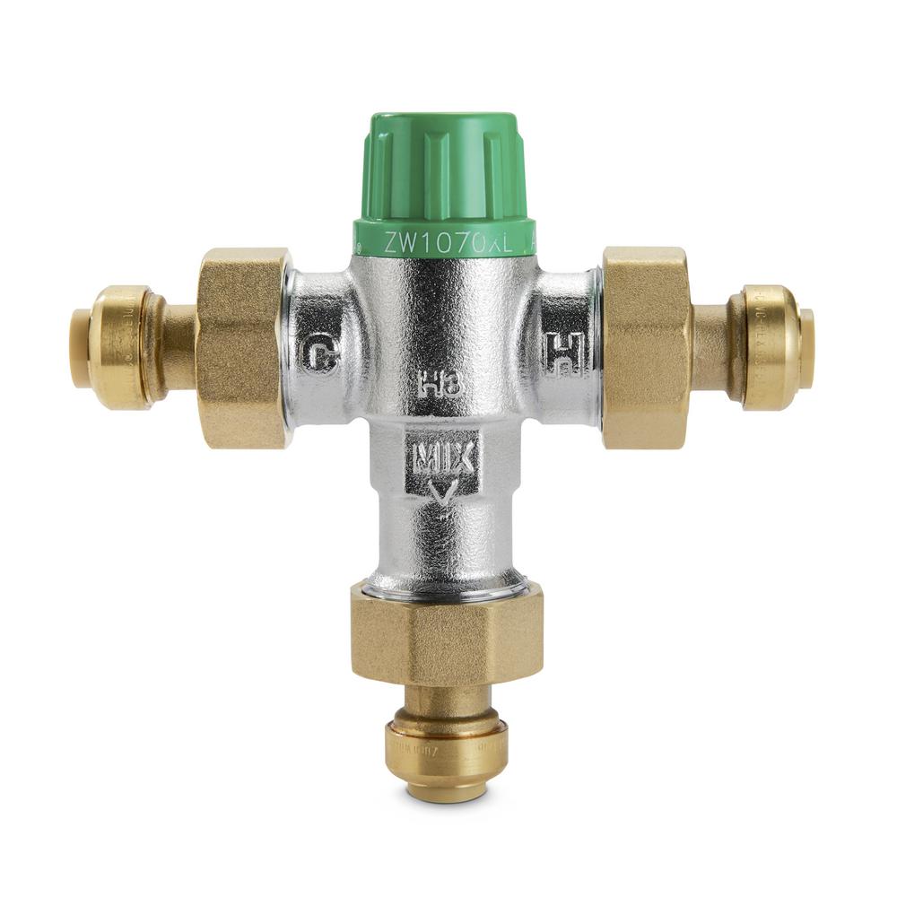 Zurn 1/2 in. Thermostatic Mixing Valve 12ZW1070XLPF The Home Depot