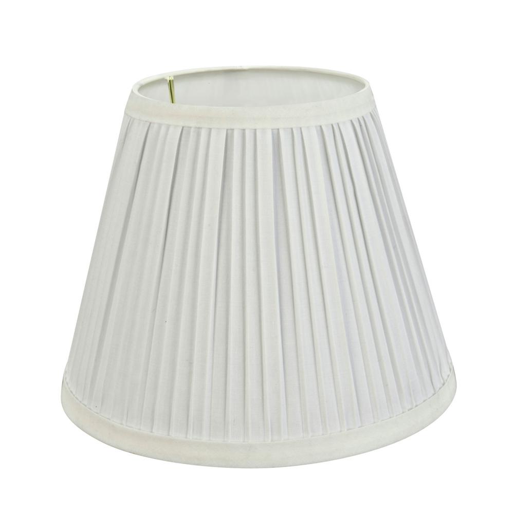 Grey Champagne Ceiling Light Pendant White Pleated Empire style Lampshade