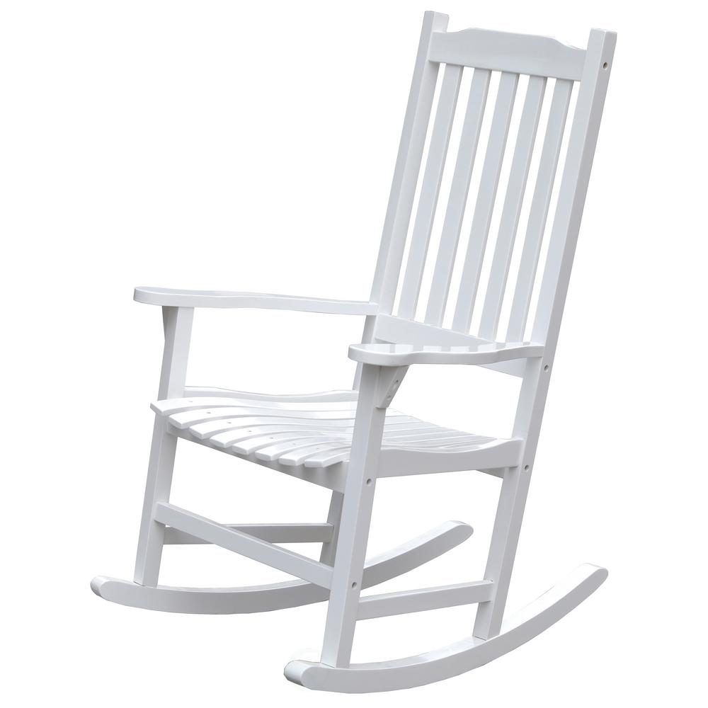 Gardenised White Wooden Indoor Outdoor Patio Deck Garden Porch - White Rocking Chair Outdoor Home Depot Gardenised White Wooden Indoor Outdoor Patio Deck Garden Porch - White Rocking Chair Outdoor Home Depot