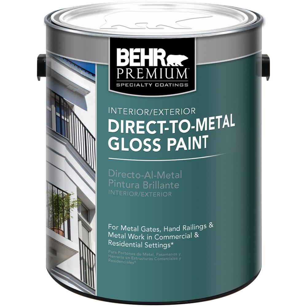Uv Fade Resistant Gloss Paint Colors The Home Depot Black Gloss Direct To Metal Interior Exterior Paint