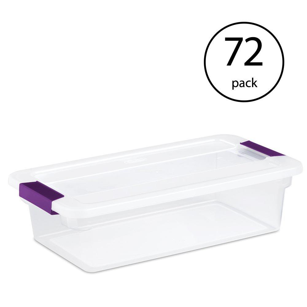 Sterilite 17511712 6 Qt Clearview Latch Box Storage Tote Container 72 Pack X The Home Depot - Sterilite Clearview Latch Storage Container 32 Qt Sterilite 17511712 6 Qt Clearview Latch Box Storage Tote Container 72 Pack X The Home Depot - Sterilite Clearview Latch Storage Container 32 Qt