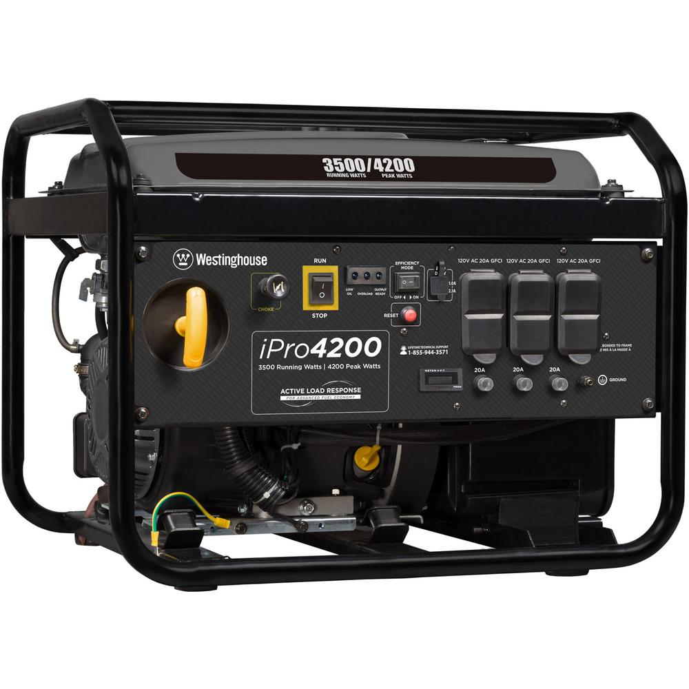 Westinghouse 4,200Watt Gasoline Powered Portable Industrial Inverter Generator with Full Panel
