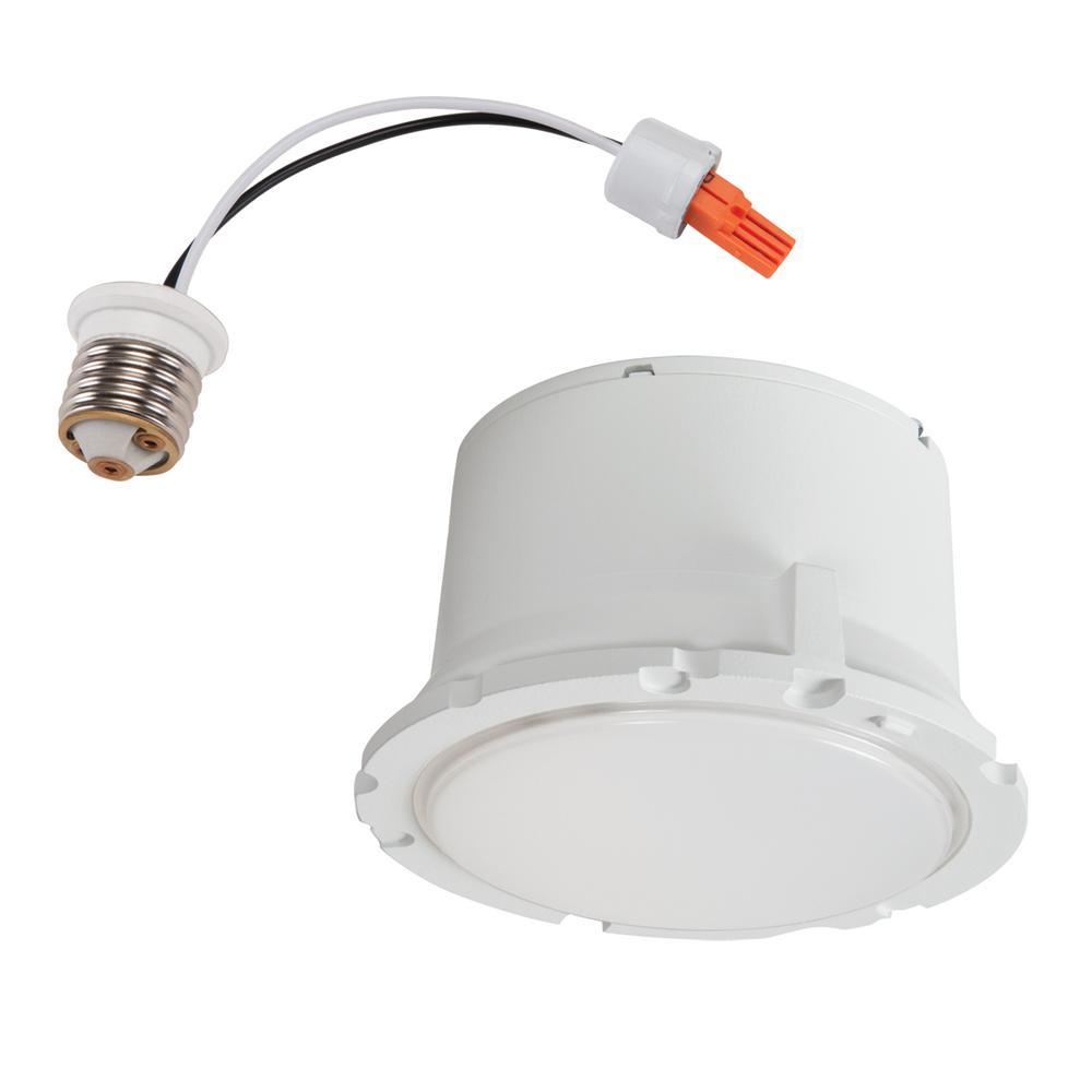 Halo ML 5 inch and 6 inch White Integrated LED Recessed Light Fixture Retrofit... by Halo
