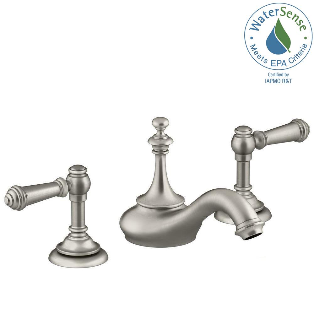 KOHLER Artifacts 8 in. Widespread 2Handle Tea Design Bathroom Faucet