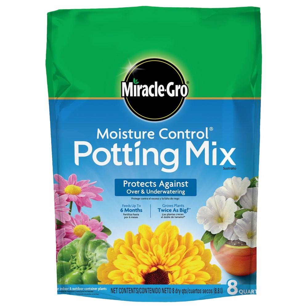 Miracle Gro Moisture Control Potting Mix The Home Depot