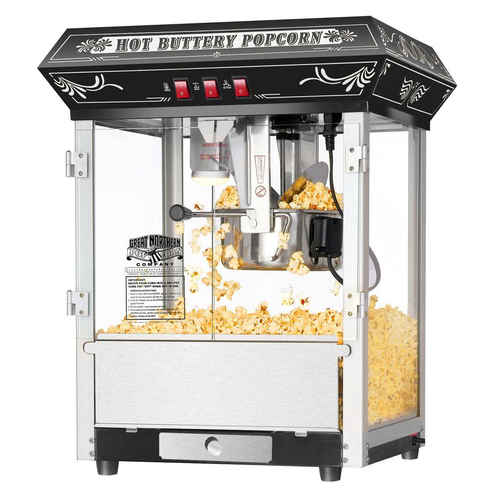 Funtime Carnival Style 8 Oz. Popcorn Machine & Cart-ft860cr - The Home 