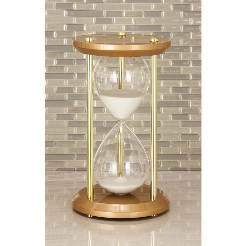 60 Minute Bronze Wooden Hourglass 7 In X 12 In Sand Timer 53437 The